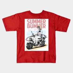Summer motorcycle Kids T-Shirt
